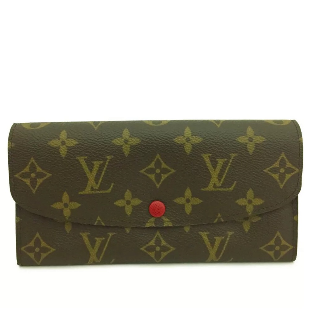 LIKE-NEW Louis Vuitton Monogram Emily Long Bifold Wallet. Date Code - CA3099